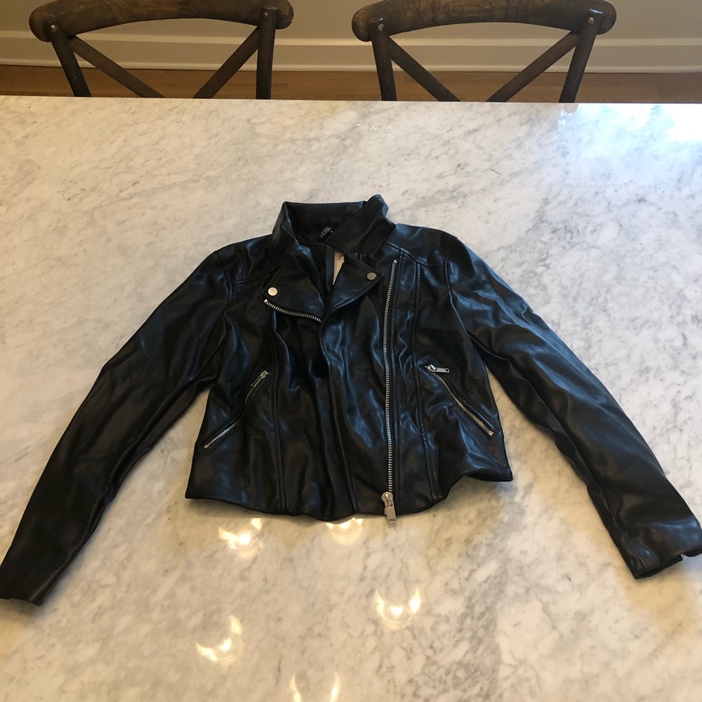 Faux leather jacket